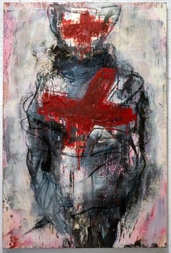 'NURSE WITH SYRINGE', 2010-2012 Oil on canvas 200 x 130 cm Signed 