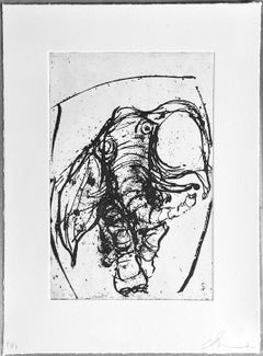 ELEPHANT, 2021 Etching, aquatint and dry point on copper plate 