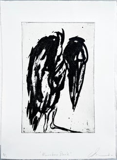 MARABOU STORK, 2021 Etching, aquatint and dry point   