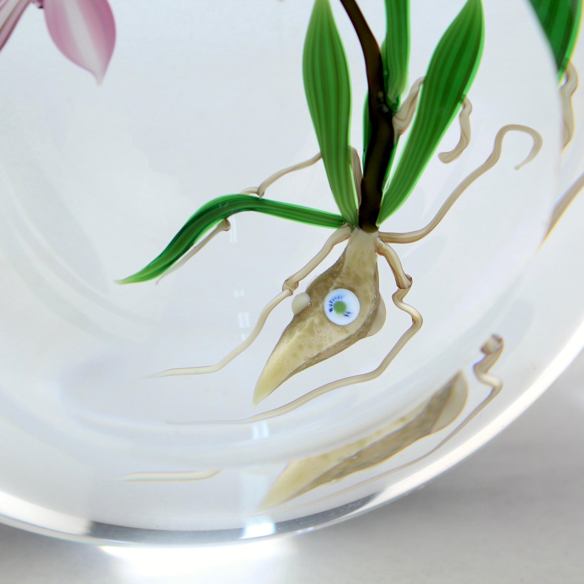 orchid paperweight