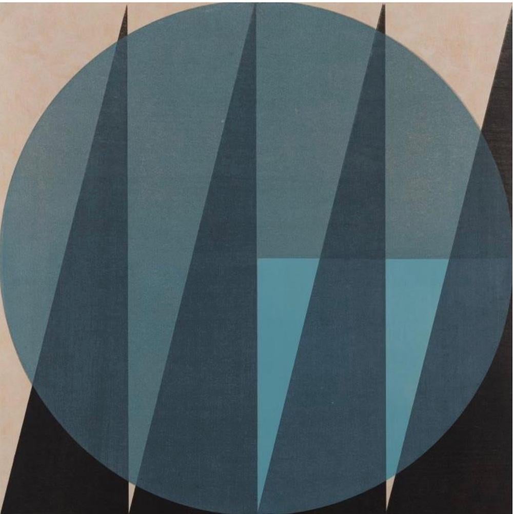 Chris Chandler Abstract Print – Ohne Titel (Blau)