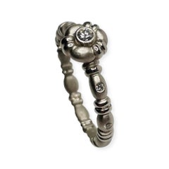 Chris Correia Platinum and Diamond "Gumdrop" Ring