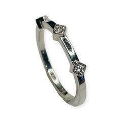 Chris Correia Platinum and Diamond "Skinny Stack" Ring