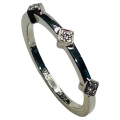 Chris Correia Platinum and Diamond "Skinny Stack" Ring