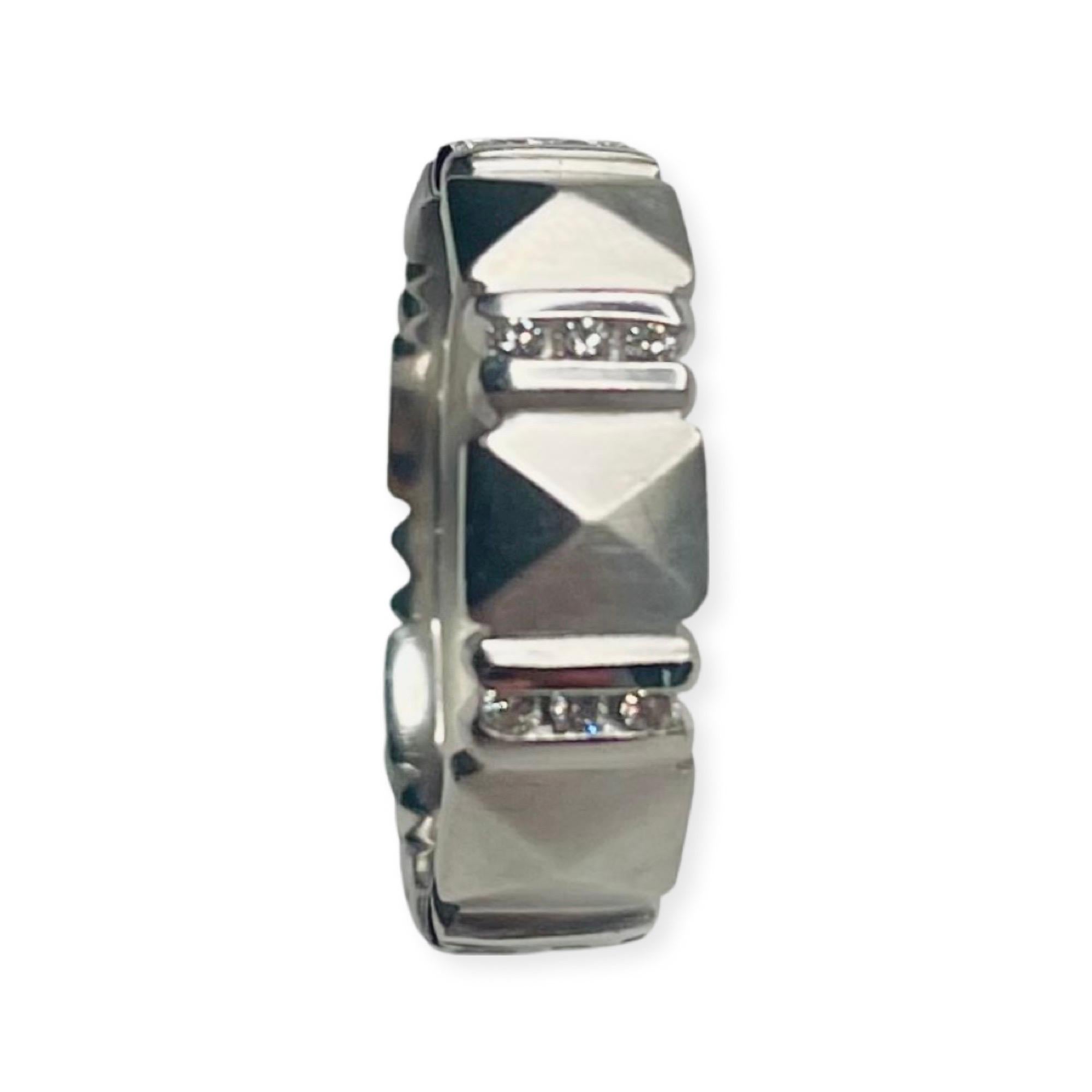 Chris Correia Platinum and Diamond Ring. This ring is 6.0 mm wide and is called the 