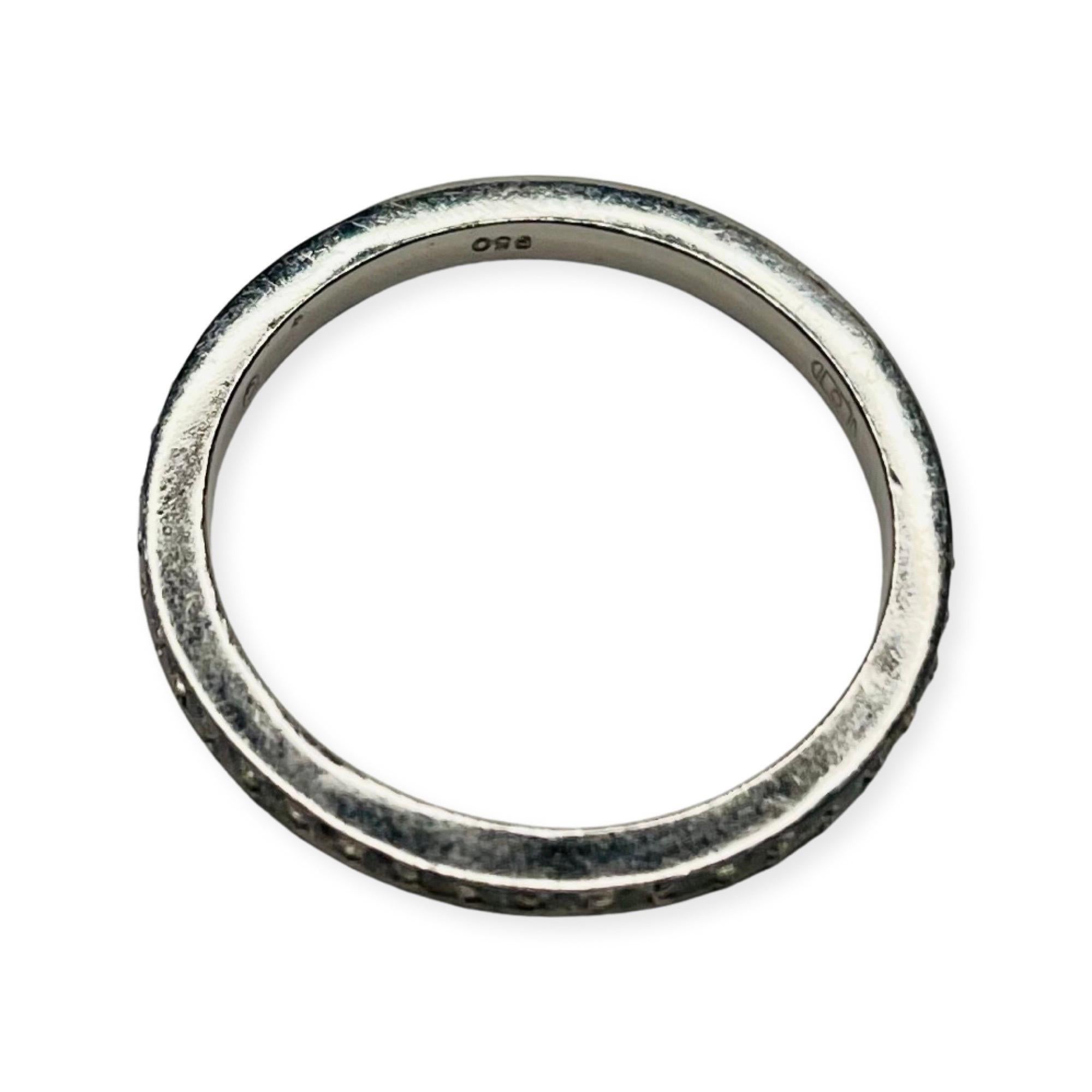 Chris Correia Ewigkeitsring aus Platin und Diamant (Zeitgenössisch) im Angebot