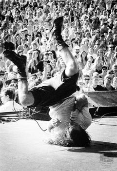 Vintage Eddie Vedder, Pearl Jam, Live, 1991 by Chris Cuffaro