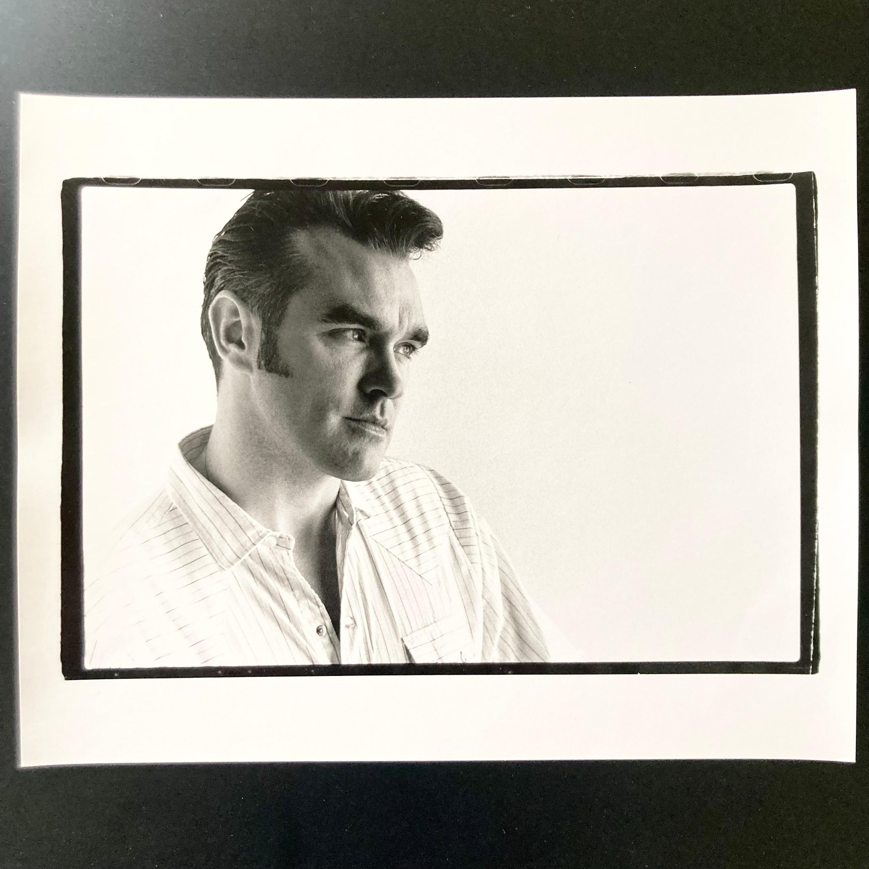 Morrissey, 8”x10” Hand-printed darkroom print, made at the time of the shoot in 1994, and stored flat in a temperature-controlled environment.

The print is in perfect new condition with no flaws. Hand-signed on the back in pencil by Chris Cuffaro. 