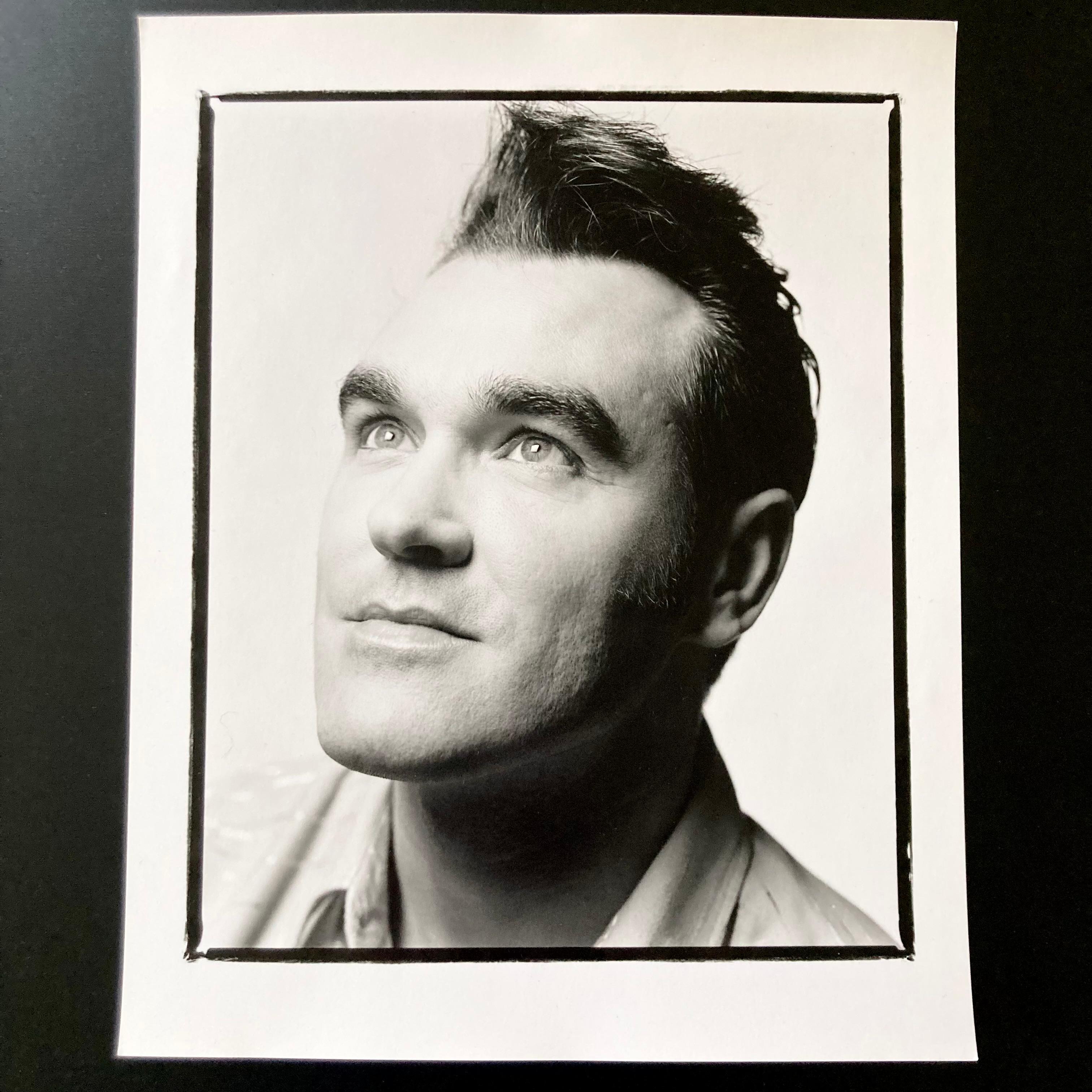 Morrissey, 8”x10” Hand-printed darkroom print, made at the time of the shoot in 1994, and stored flat in a temperature-controlled environment.

The print is in perfect new condition with no flaws. Hand-signed on the back in pencil by Chris Cuffaro. 