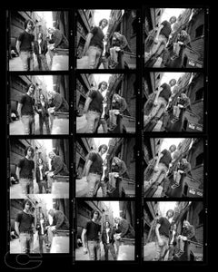 Nirvana 1991 contact sheet print, artist proof by Chris Cuffaro