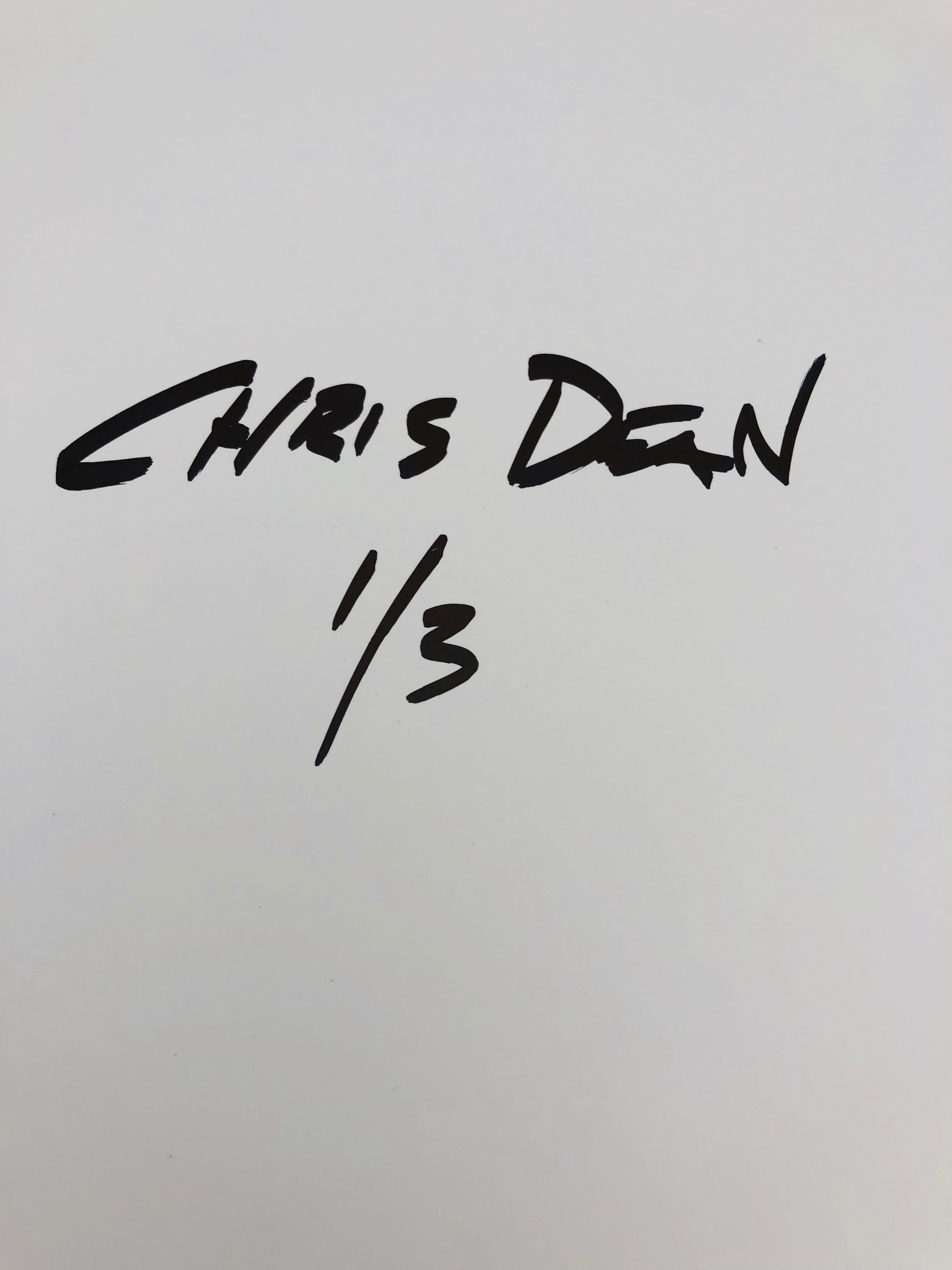 Chris Dean is a Detroit based artist specializing in the medium of lenticular printmaking. Dean's brightly colored work uses lenticular's unique capacity for illusion to create interactive compositions of depth and motion. The visually dense work