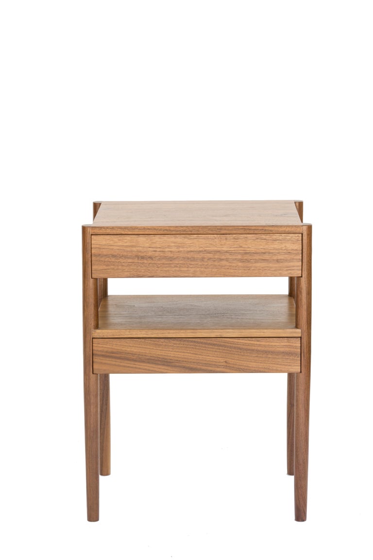 Chris Earl Mid-Century Modern Walnut Bedside Table For ...