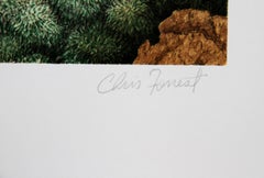 Bob White Quails II, litografia realista americana di Chris Forrest