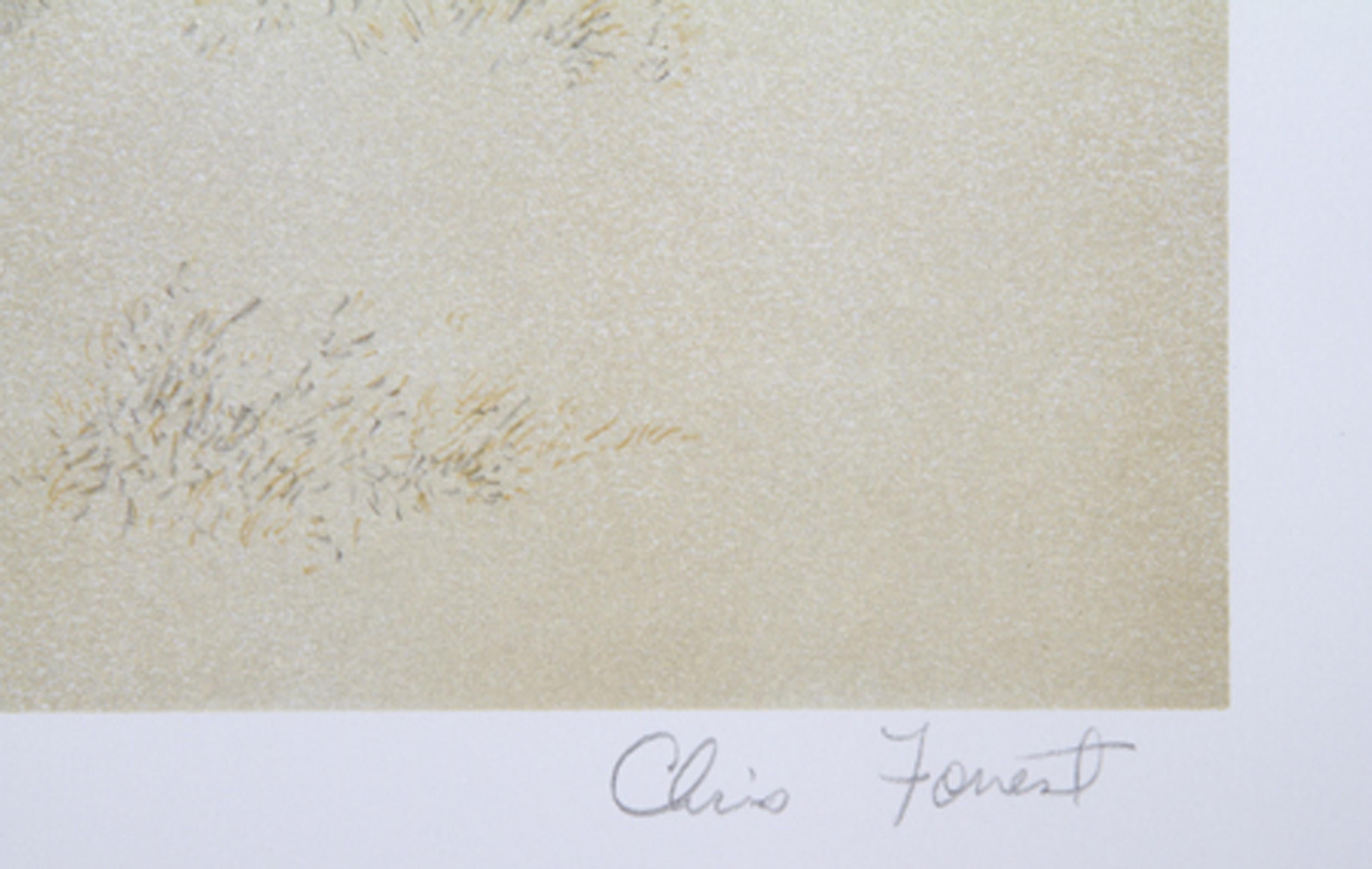 Fasan, Amerikanischer Realist Lithographie von Chris Forrest im Angebot 1