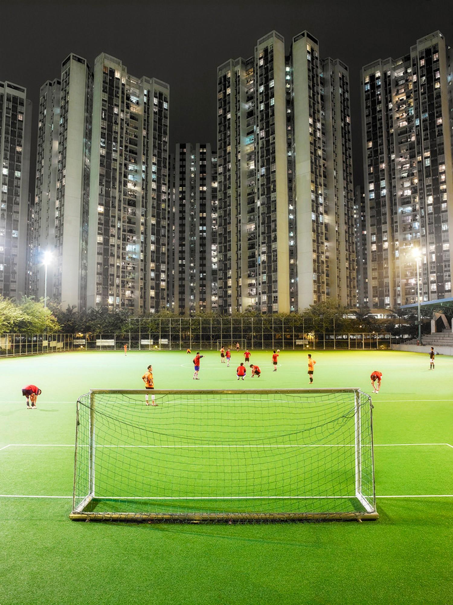Hong Kong Football - Chris Frazer Smith, Sports, Portrait, Cityscape, Nighttime