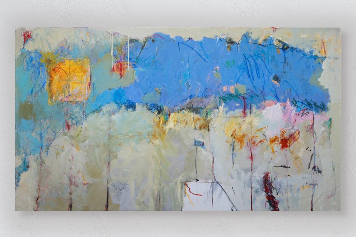Chris Gwaltney Abstract Painting - Porchlight - Mixed Media Abstract Contemporary Painting, 2022
