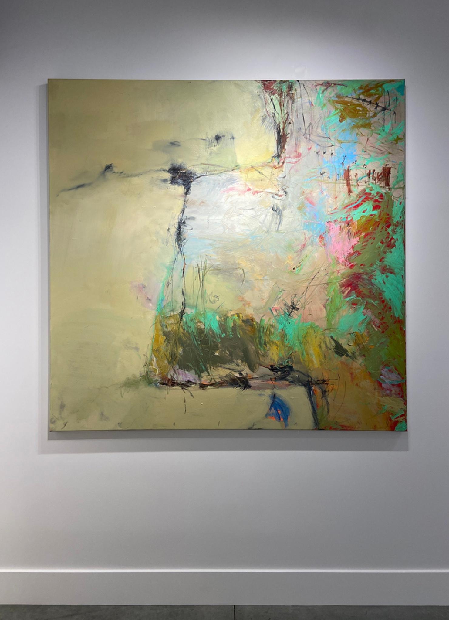 Crayons on Walls #17 - Abstract Expressionist Painting by Chris Gwaltney