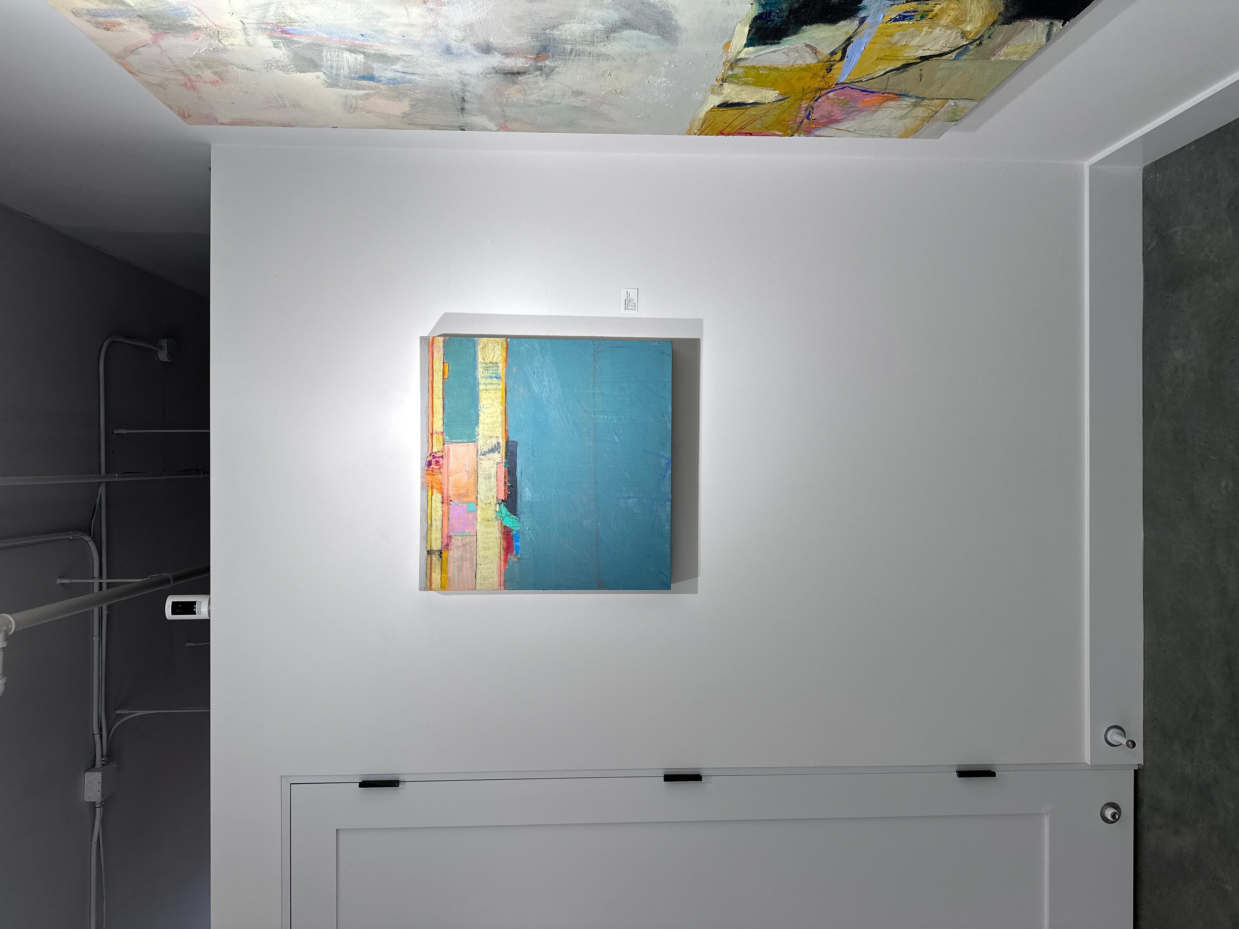 Elsewhere, Suite #10 – Kleines farbenfrohes Ölgemälde (Abstrakt), Painting, von Chris Gwaltney