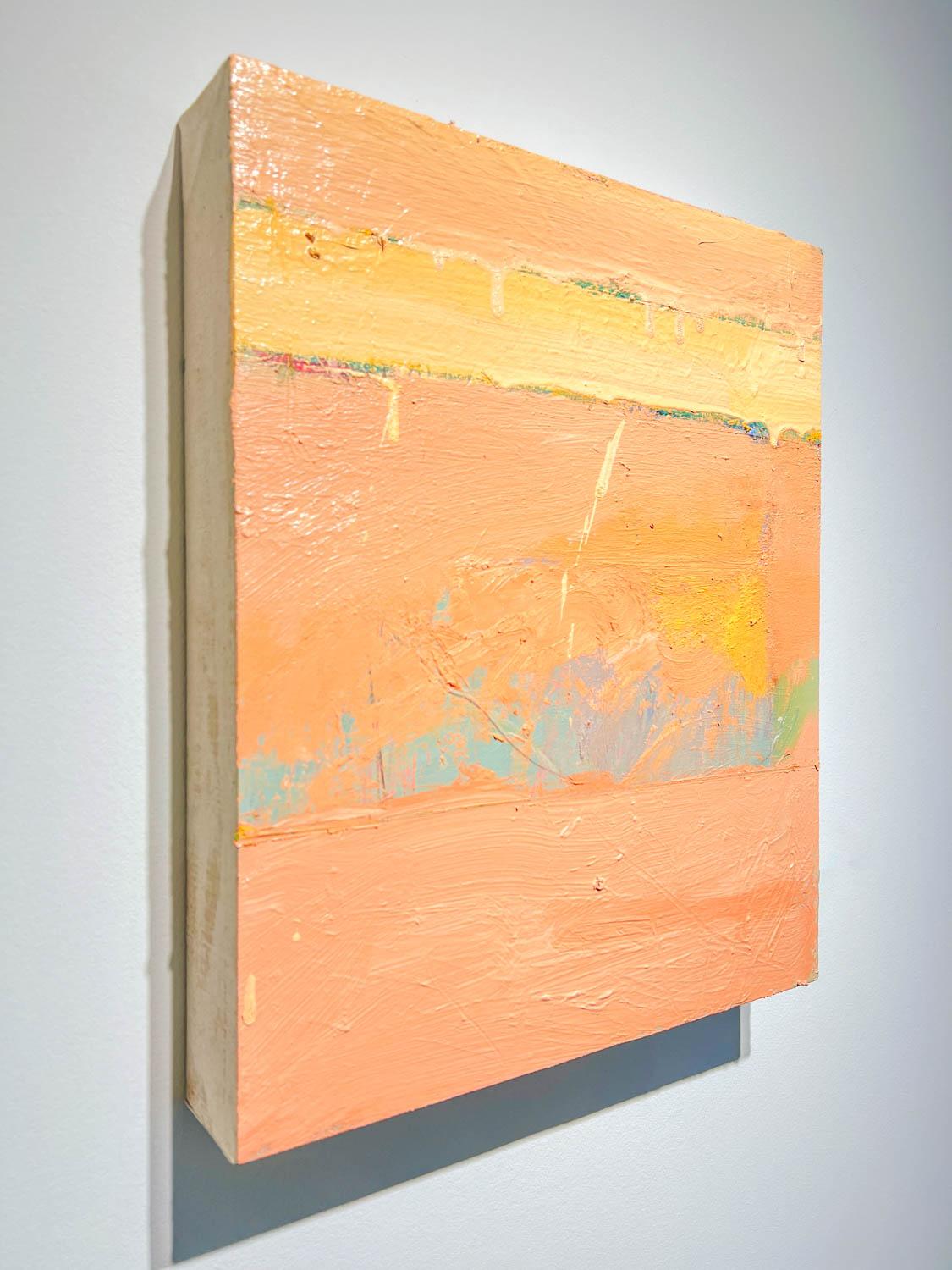 De là-bas, Suite n° 7 - Petite peinture à l'huile abstraite  - Abstrait Painting par Chris Gwaltney