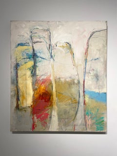Schoolbus - Oil on Linen Abstract Painting, 2022