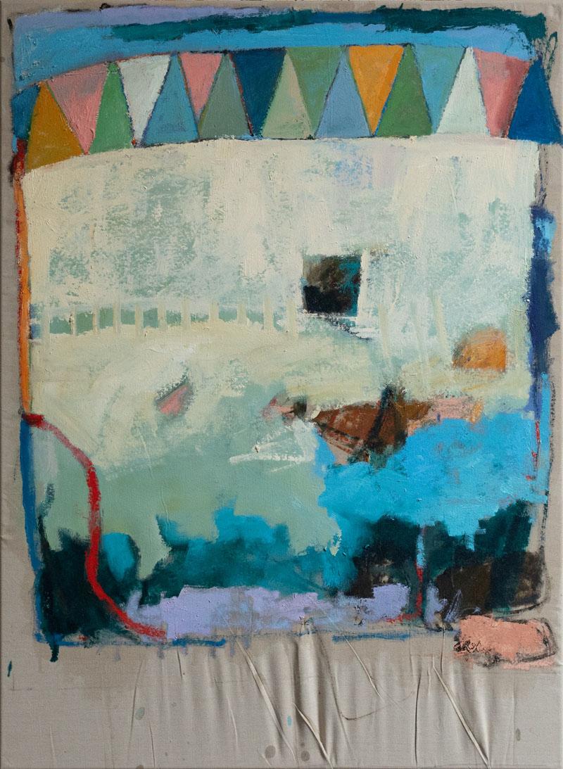 Chris Gwaltney Abstract Painting - Treasure Map