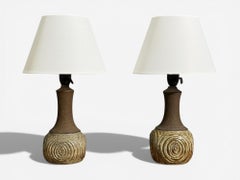 Chris Haslev, Lámparas de mesa, Gres, Dinamarca, Década de 1960