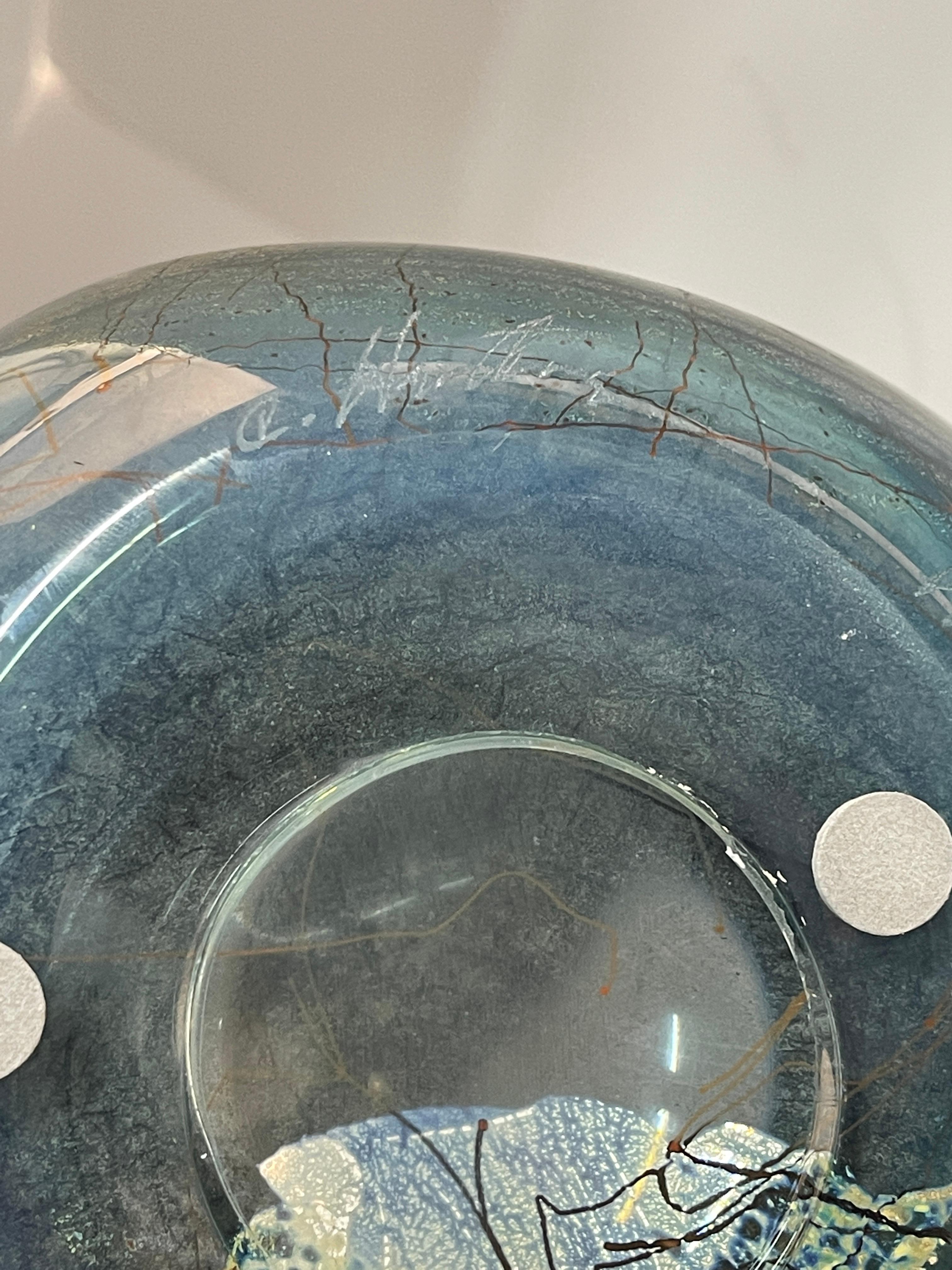 Chris Hawthorne Art Glass Vase For Sale 11