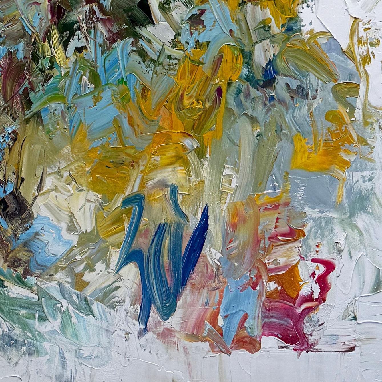 Les champs après la pluie - Abstrait Painting par Chris Hayman