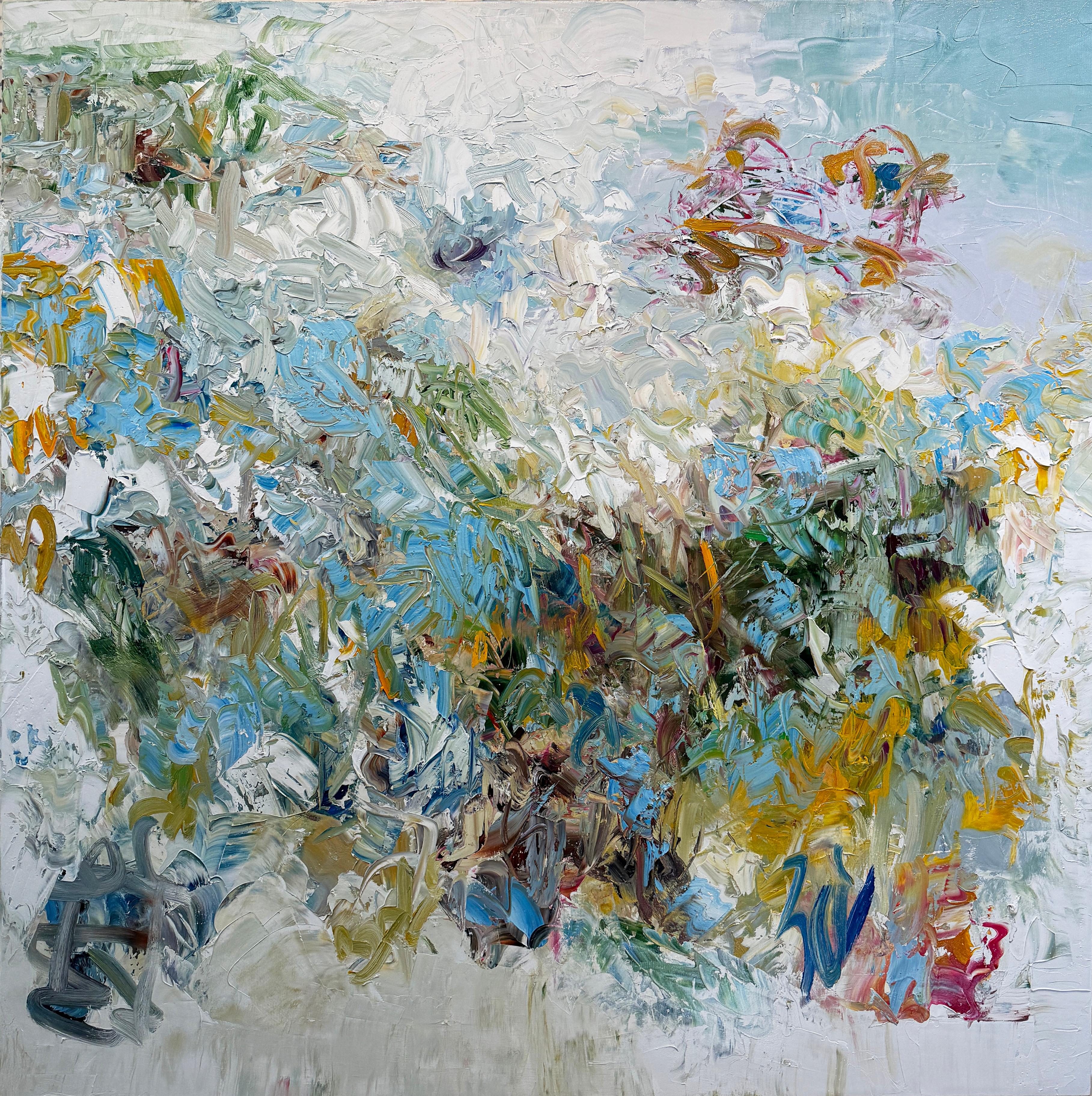 Abstract Painting Chris Hayman - Les champs après la pluie