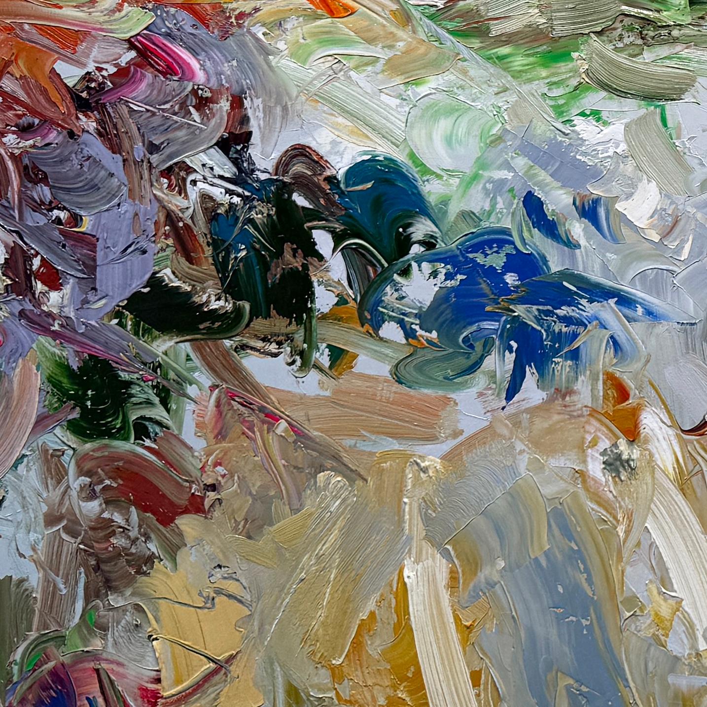 Sombra gris - Abstract Painting Gris de Chris Hayman