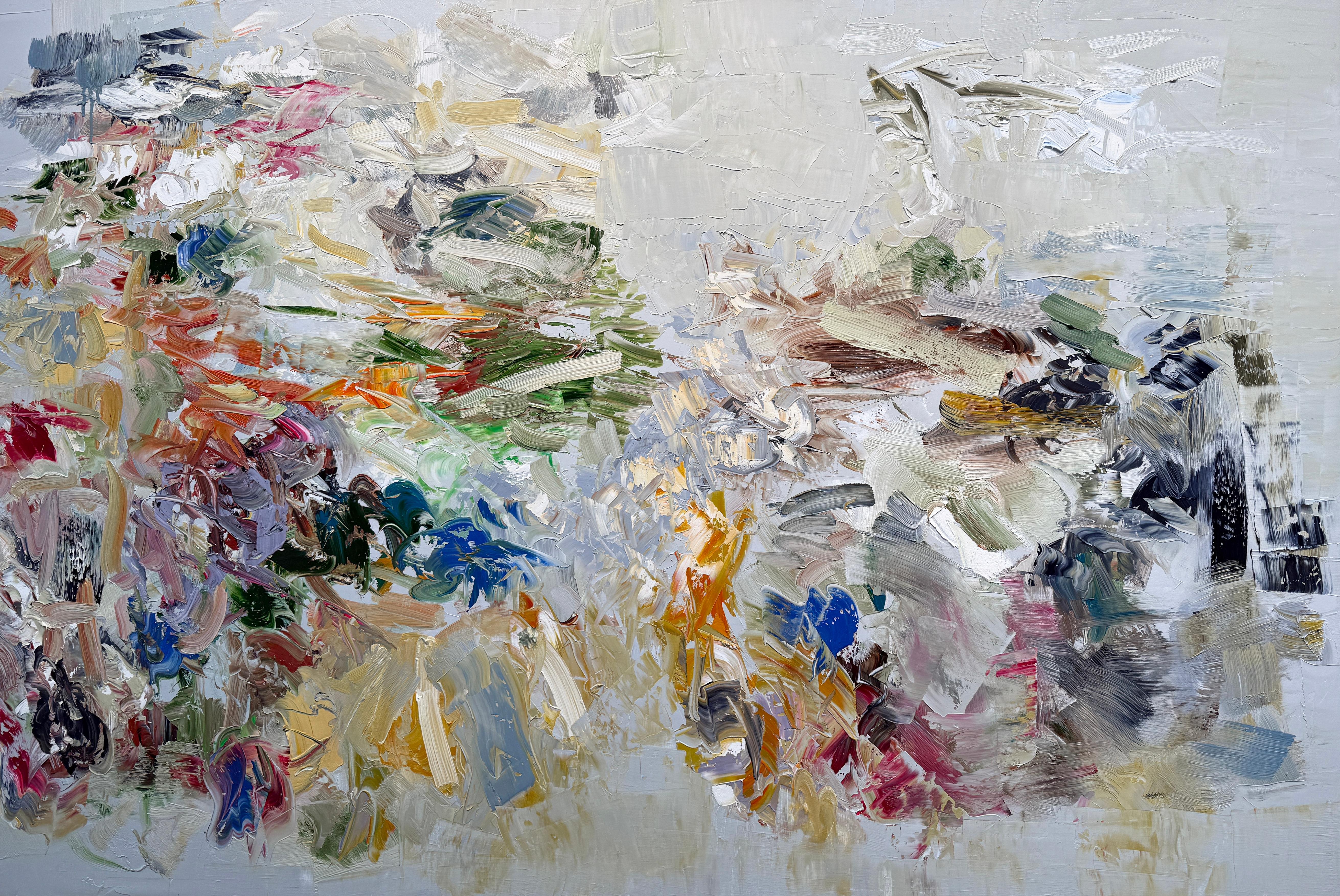 Abstract Painting de Chris Hayman - Sombra gris