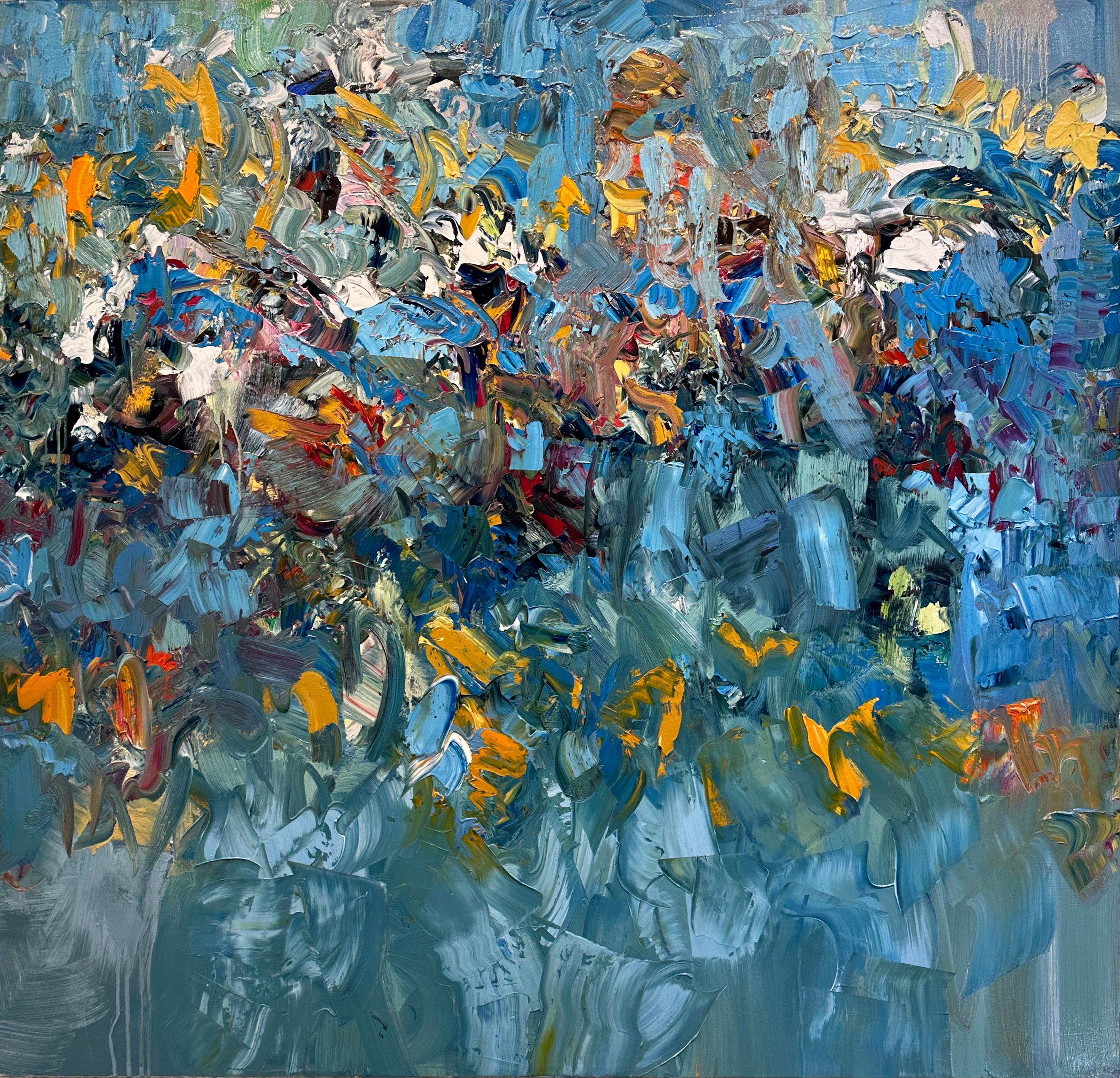 Chris Hayman Abstract Painting - It's Blue
