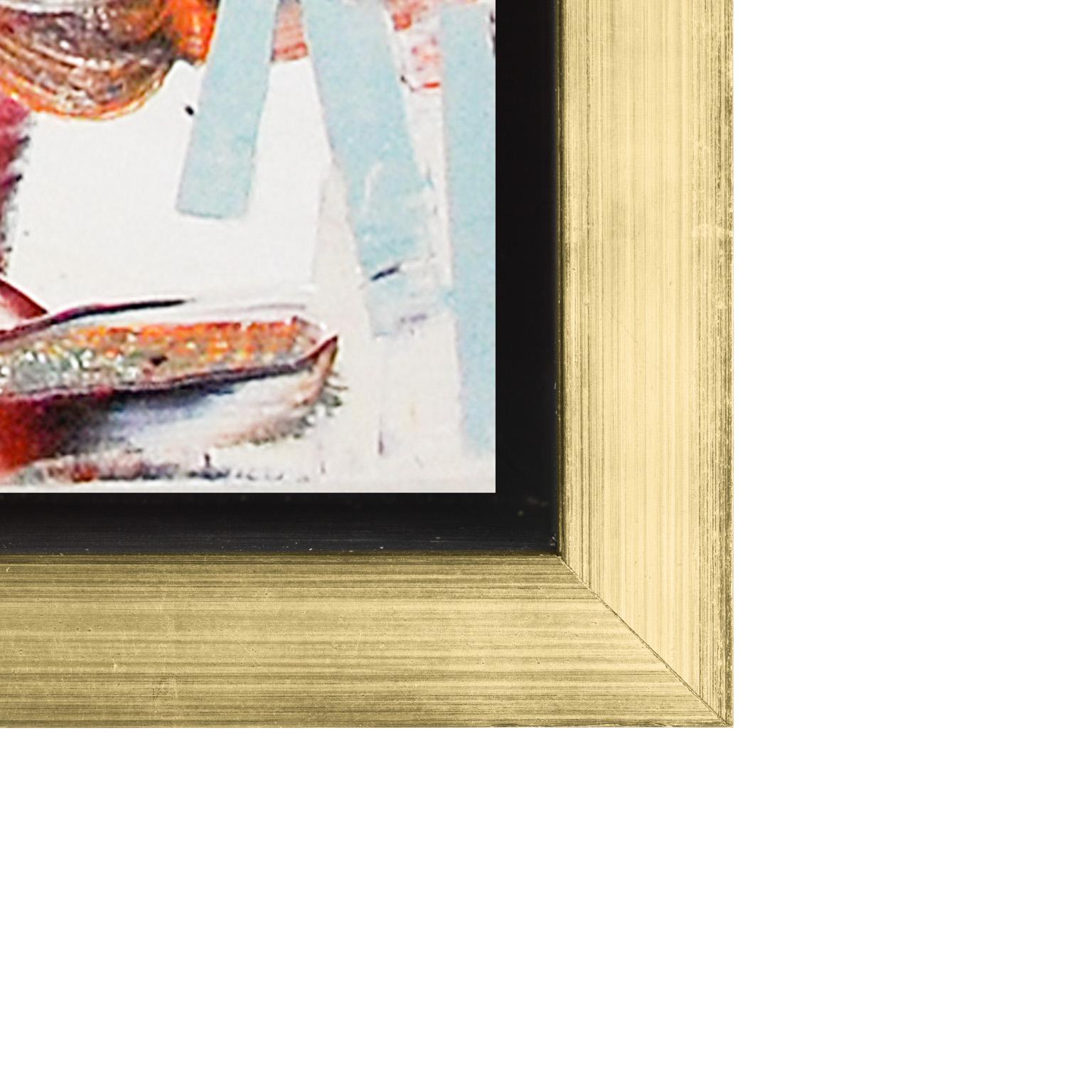 North Country III - Gray Abstract Painting by Chris Hayman