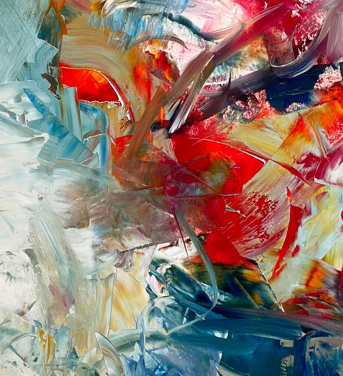 Roter Twist (Abstrakt), Painting, von Chris Hayman