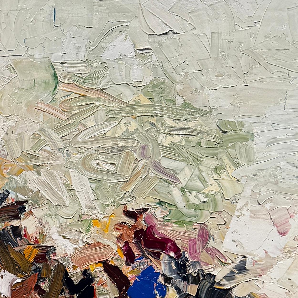 Rentier-Hügel (Abstrakt), Painting, von Chris Hayman