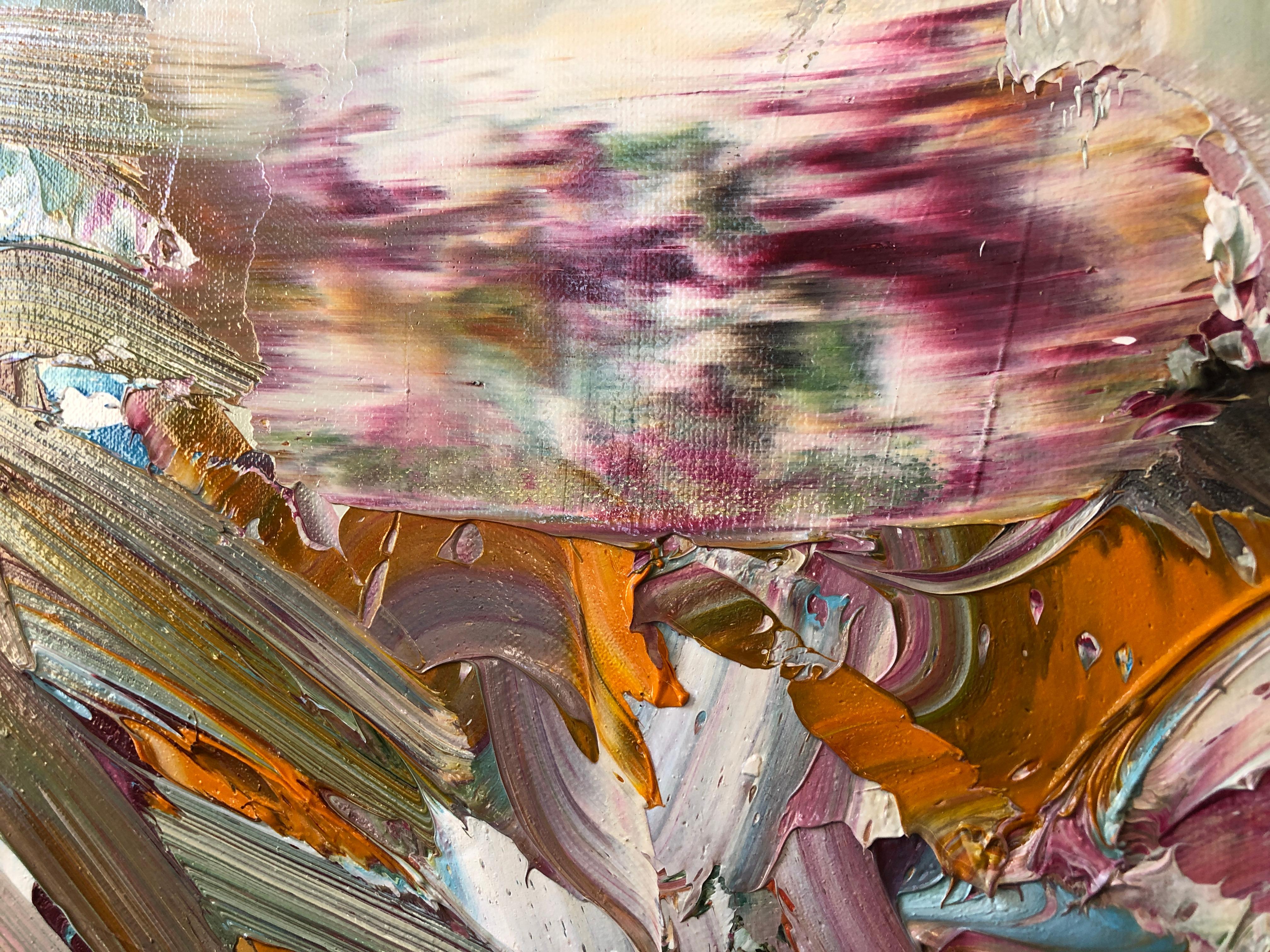 Le bruissement du vent - Abstrait Painting par Chris Hayman