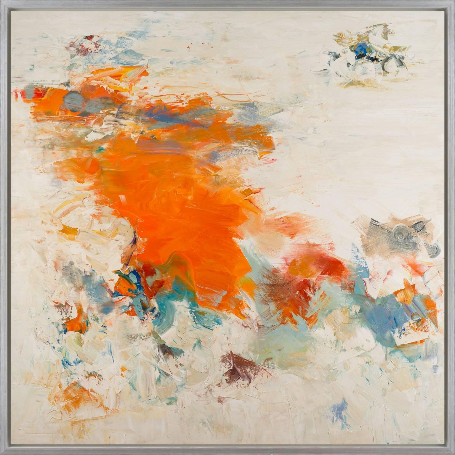 Chris Hayman Abstract Painting - Snow Passage I