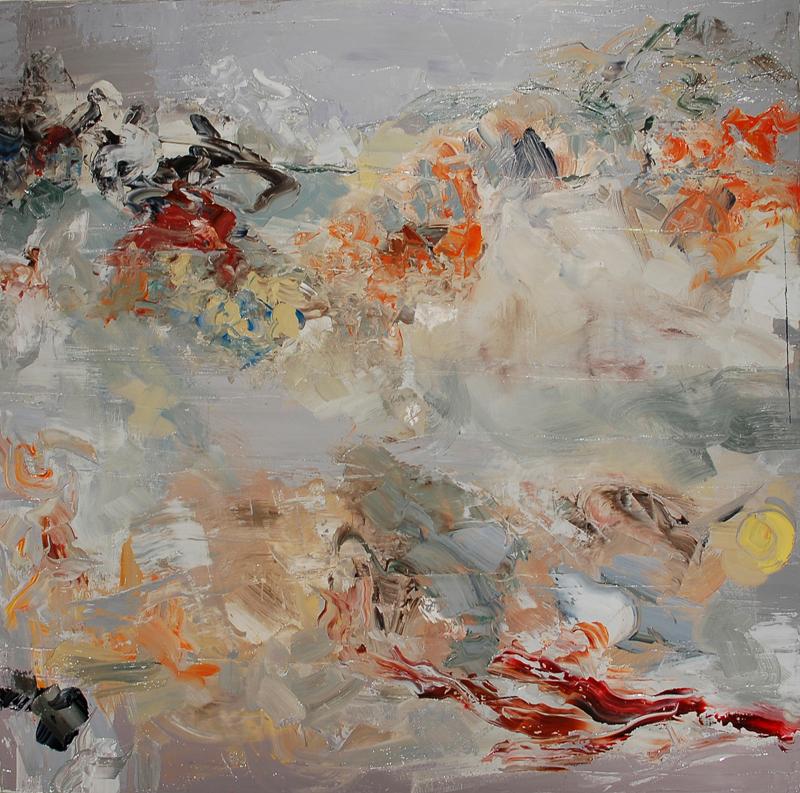 Chris Hayman Abstract Painting - Territory II