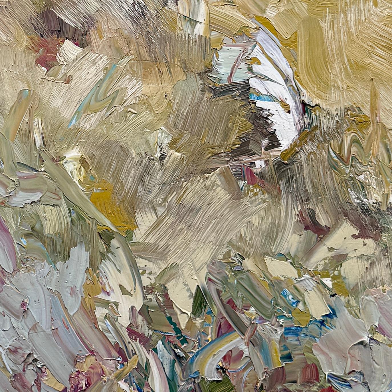 Les bois - Marron Abstract Painting par Chris Hayman