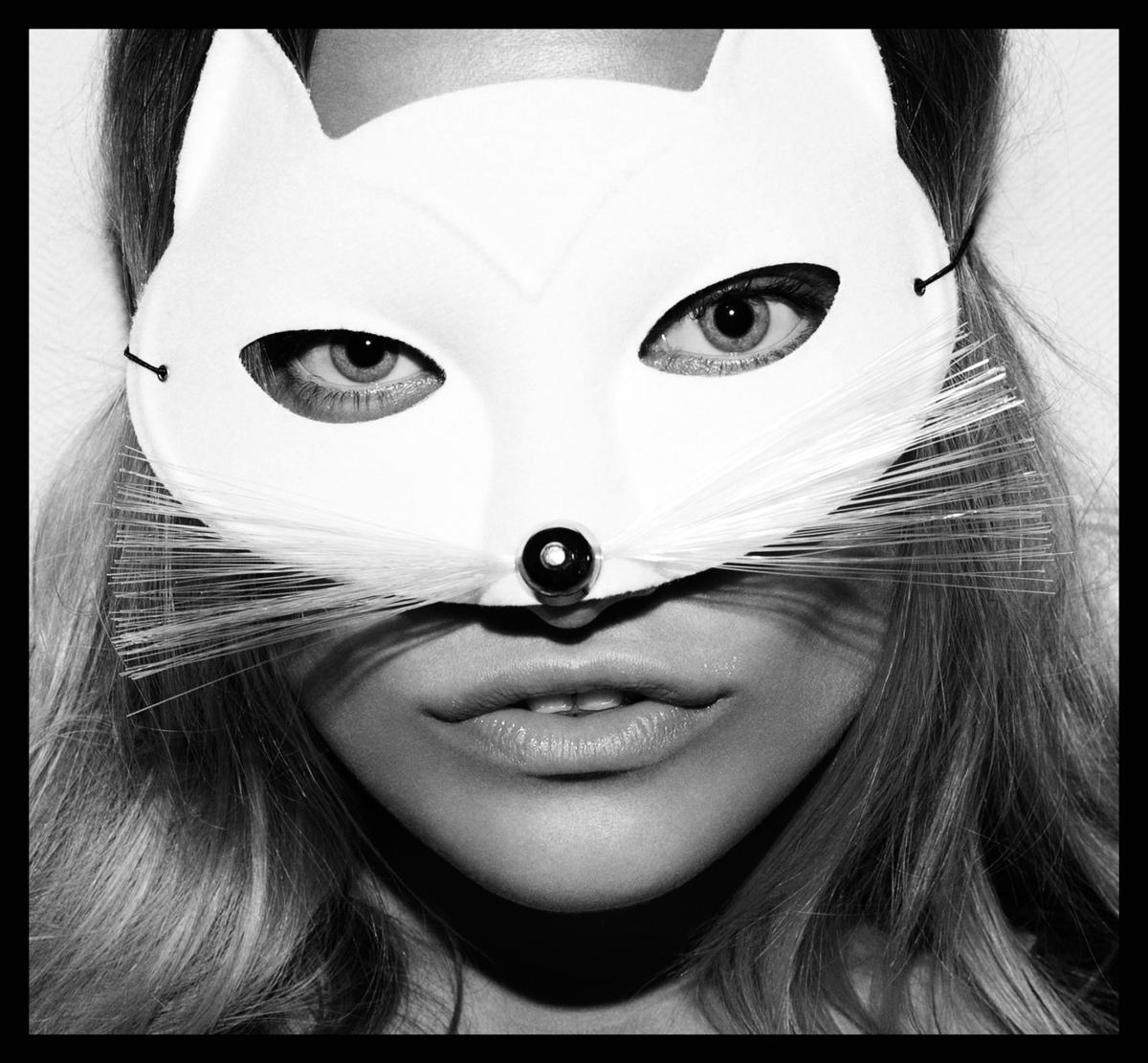 Chris Heads Black and White Photograph - Cat Girl 
