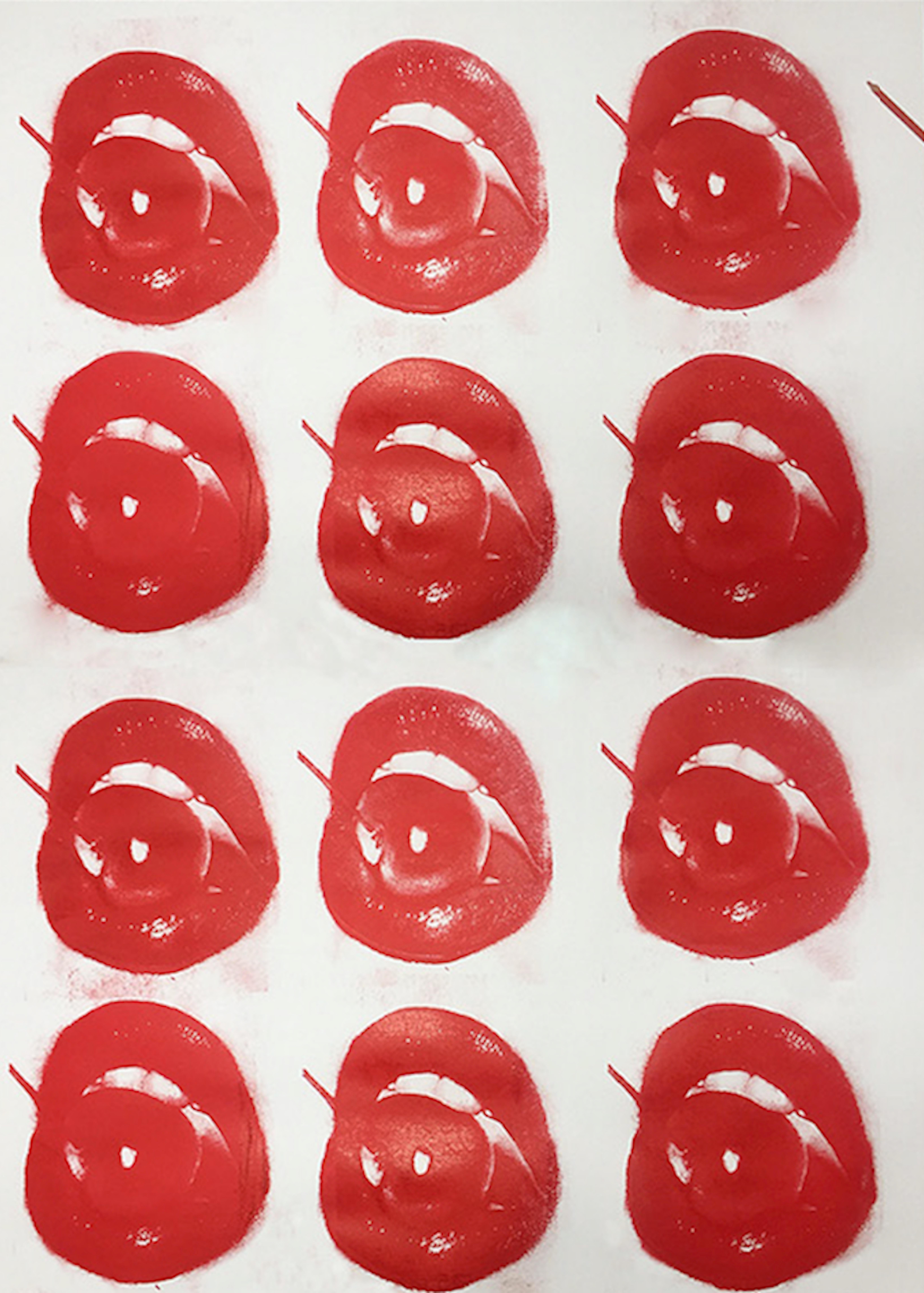 Chris Heads Figurative Print - Cherries