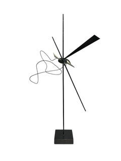 Free Flow - Forma geométrica abstracta, escultura de acero soldado pintada a mano