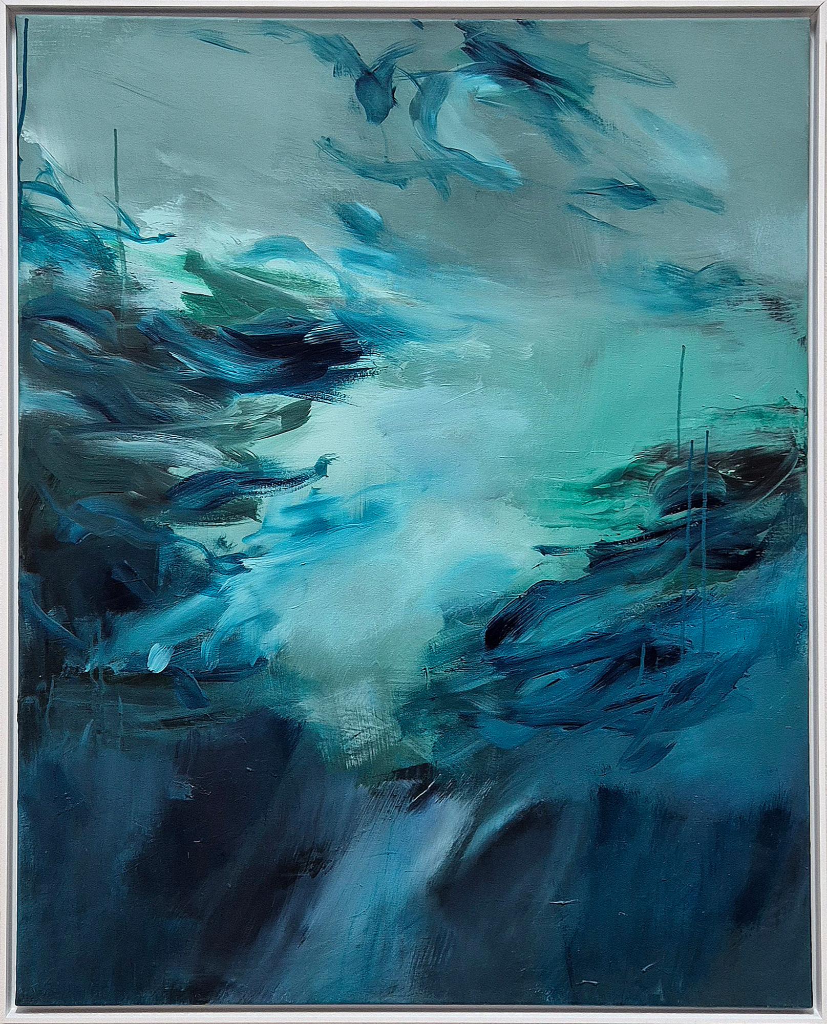 Aqua I - Contemporary abstract Painting