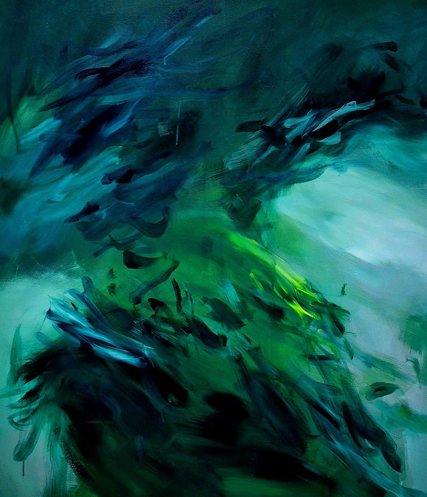 Dein see, was du siehst - Contemporary Expressionist Abstract Painting