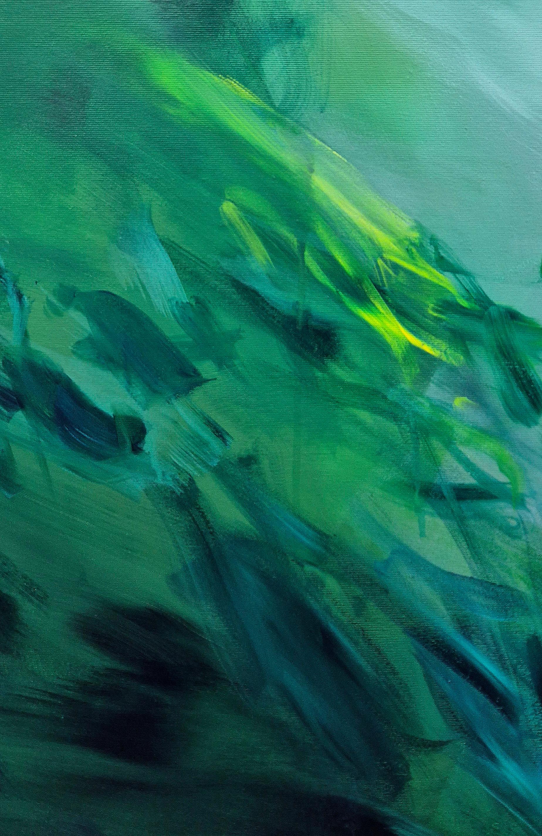 Feuerfedern - by Chris Kamprad Contemporary abstract Painting For Sale 9