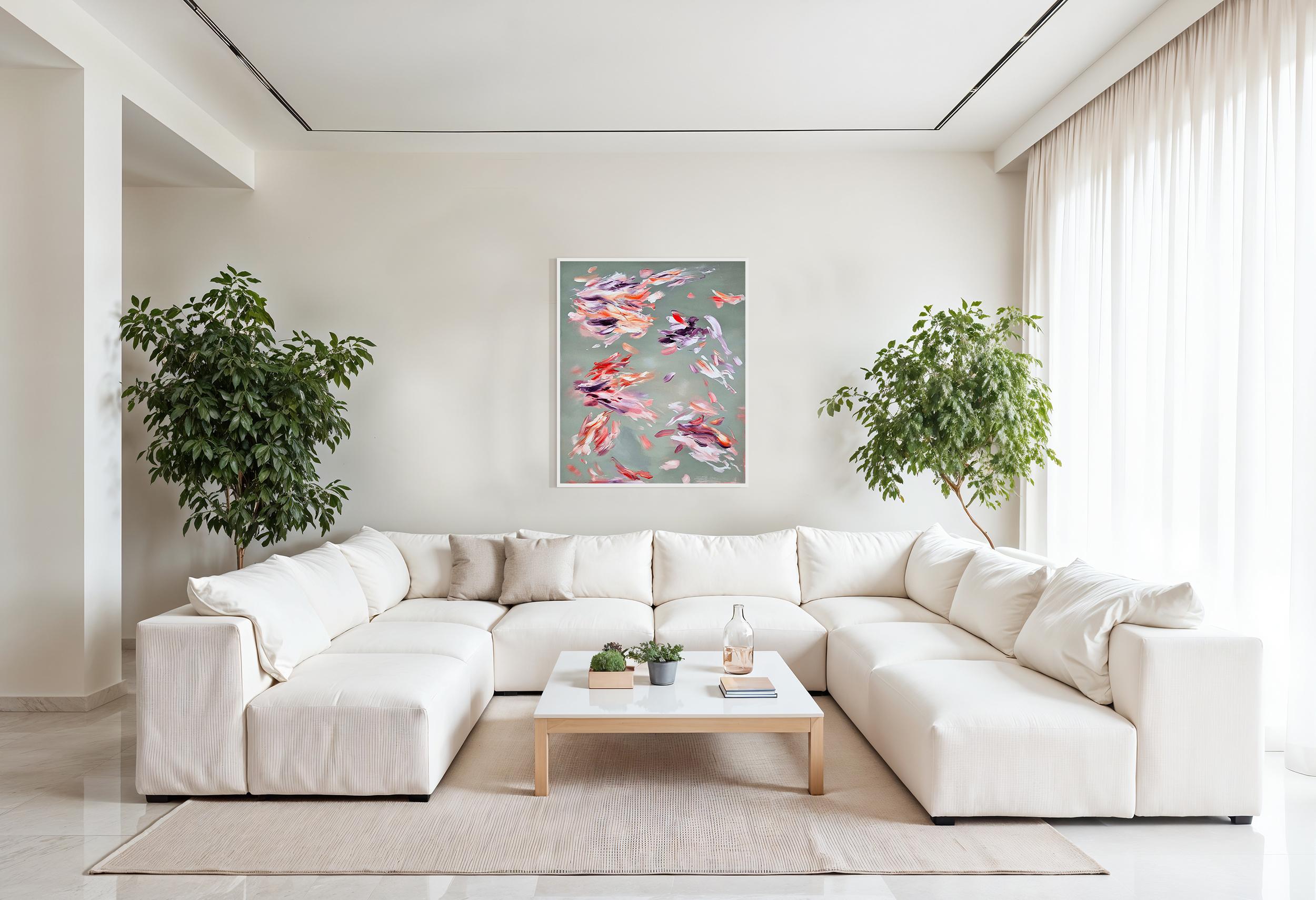 Feuerfedern - by Chris Kamprad Contemporary abstract Painting For Sale 11