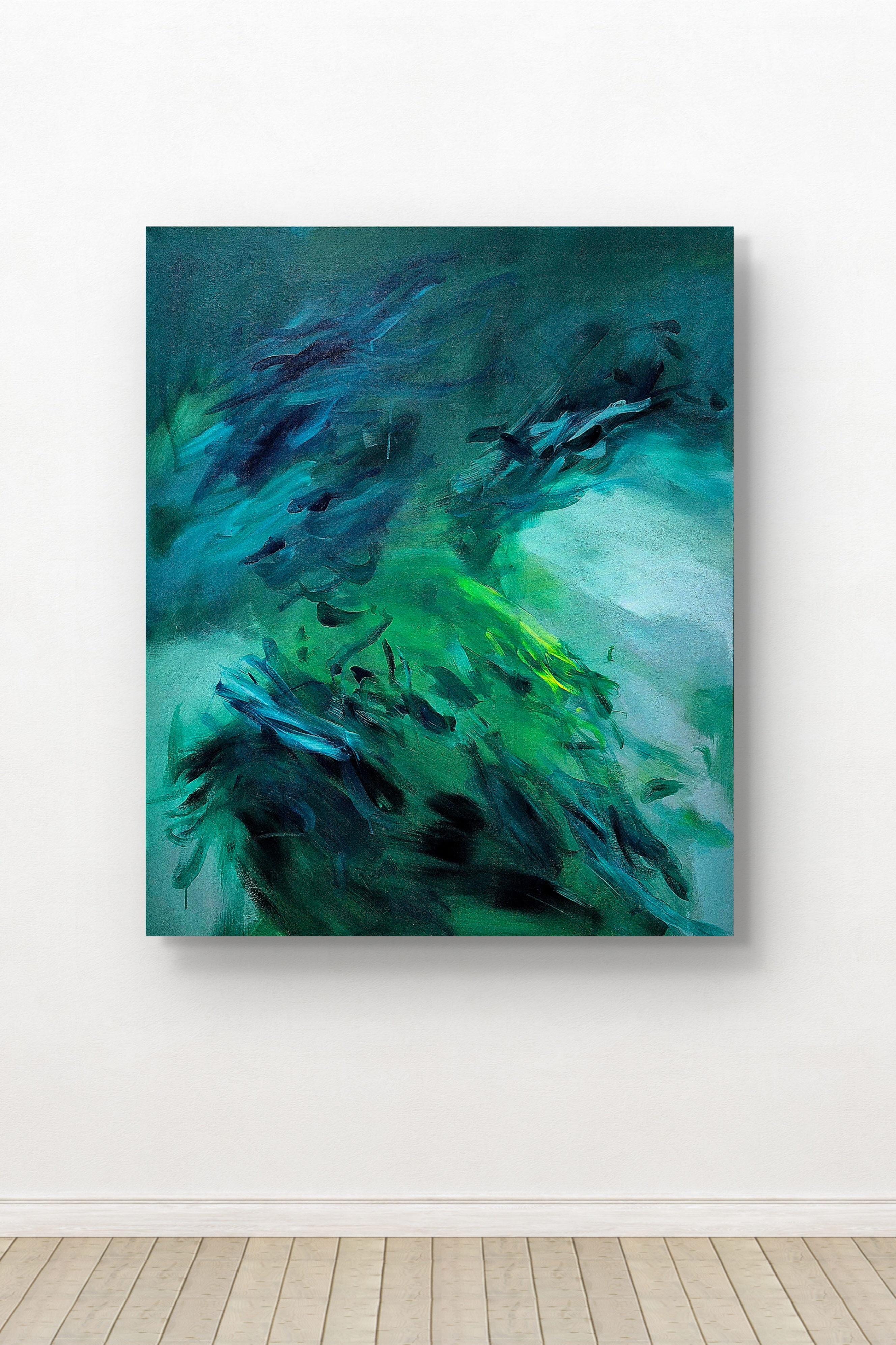 Feuerfedern - by Chris Kamprad Contemporary abstract Painting For Sale 11