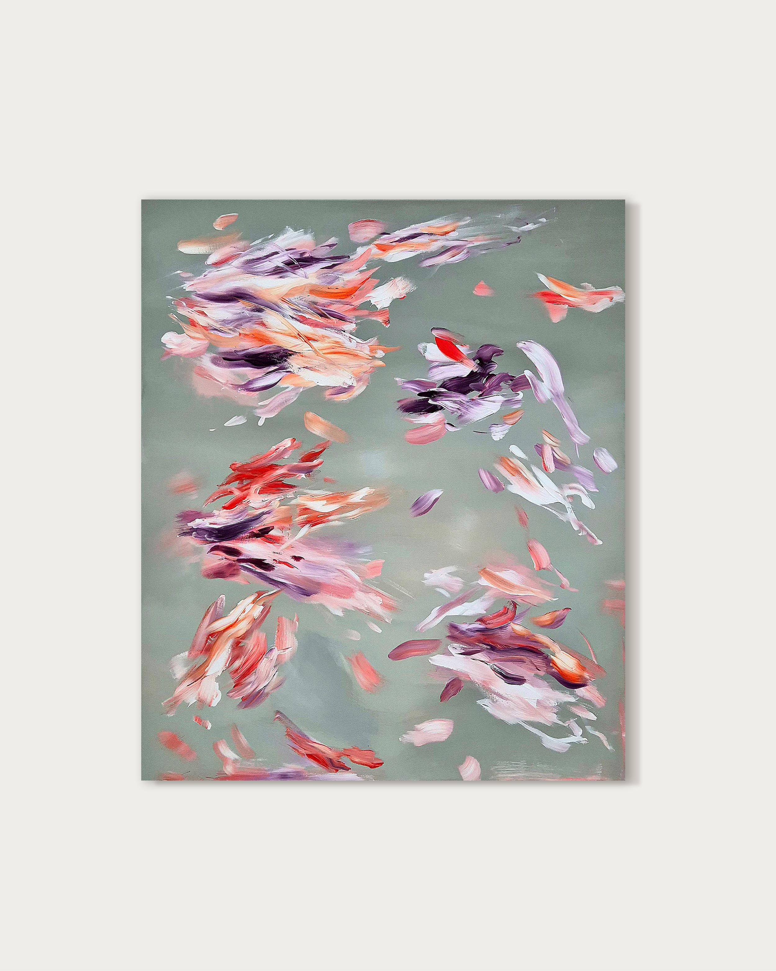 Feuerfedern - by Chris Kamprad Contemporary abstract Painting For Sale 1