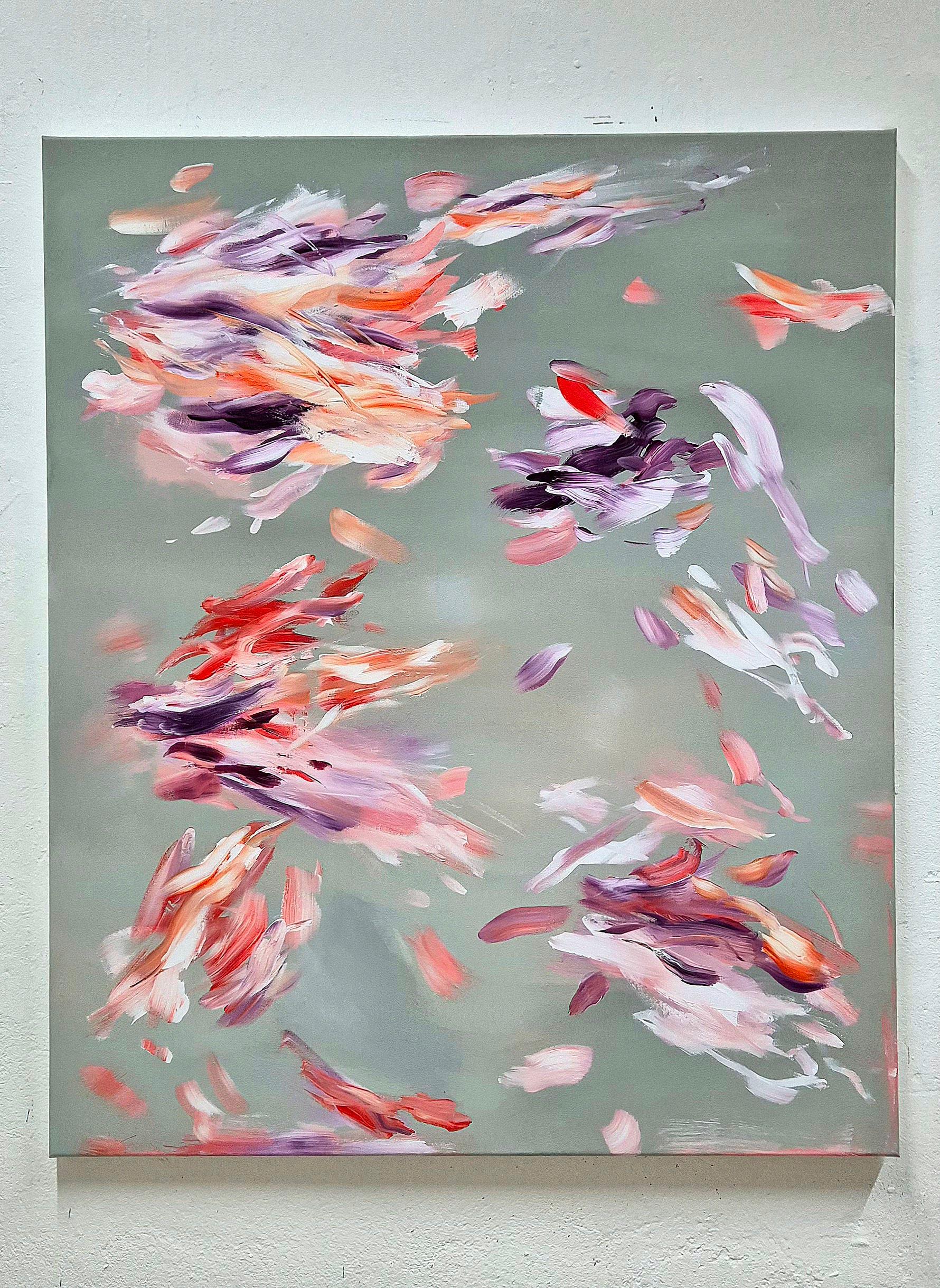 Feuerfedern - by Chris Kamprad Contemporary abstract Painting For Sale 4