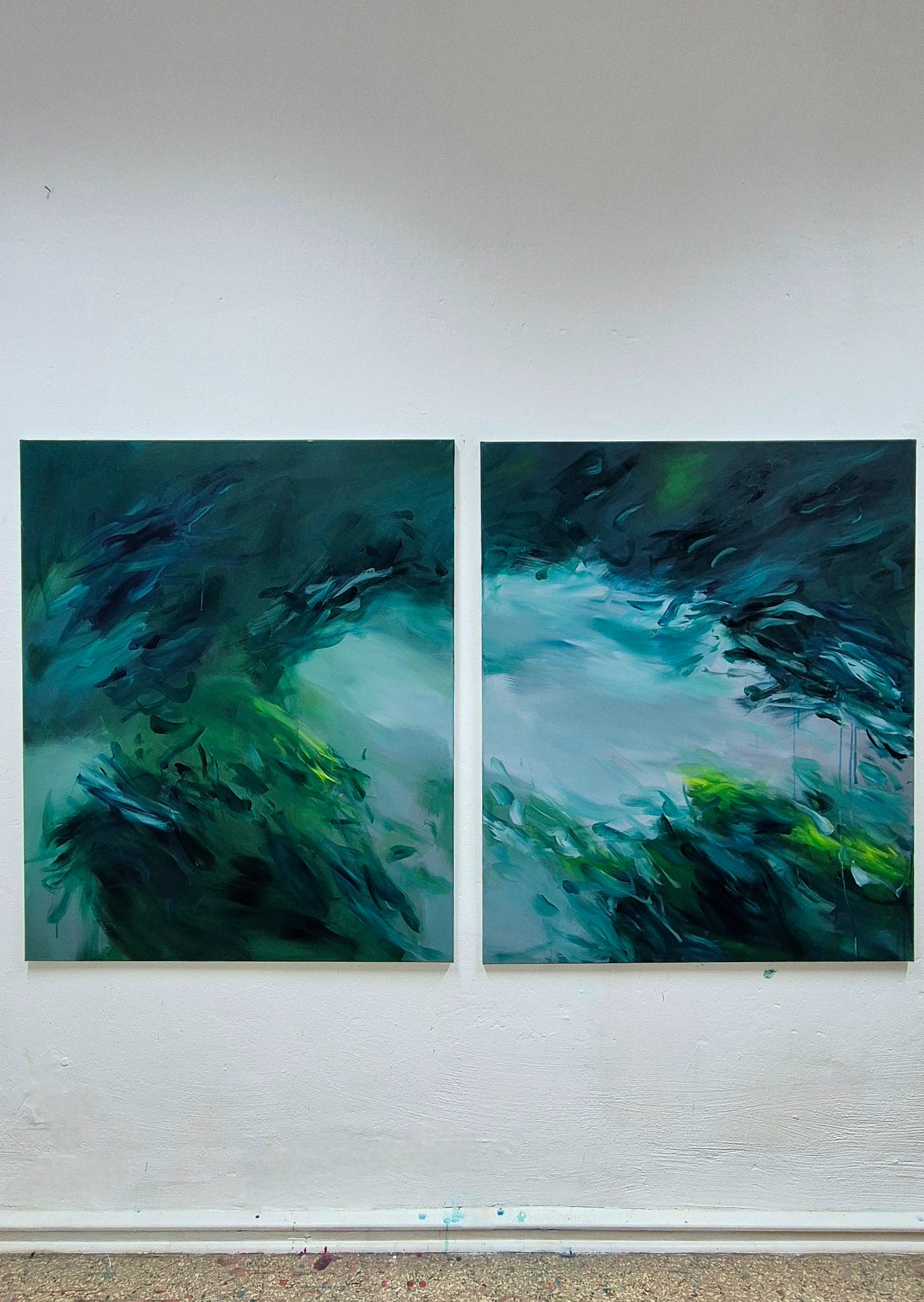 Feuerfedern - by Chris Kamprad Contemporary abstract Painting For Sale 4